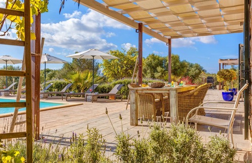 Ses Salines House | Stunning Villa Can Xesquet with Mountain View, Wi-Fi