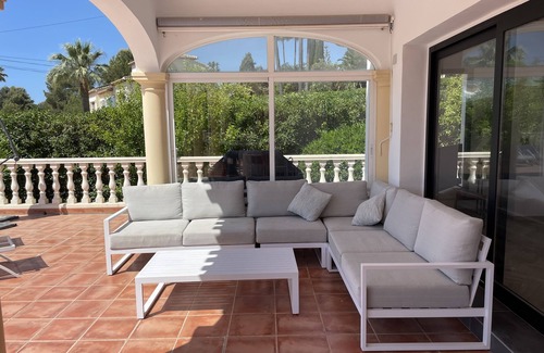 Urbanizacion La Mandarina Villa | Stunning Villa with Scenic Views of Golf Course & Modern Open Plan Kitchen