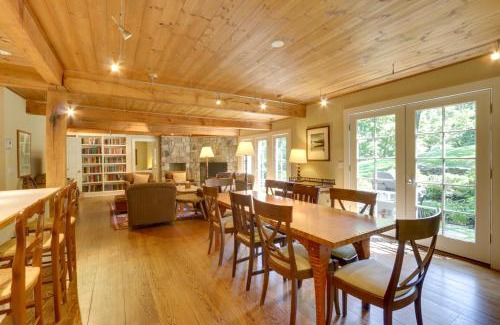New Preston House | Stunning Warren Lakefront Home Deck, Grill, Sauna