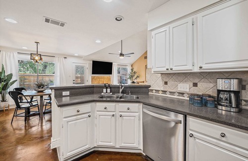 Milwood House | Stylish 3BR Austin Home with Workspace