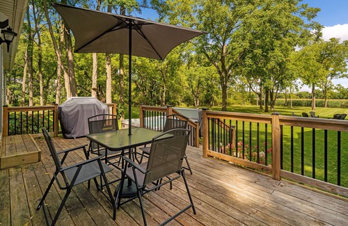 Trumansburg House | Stylish and Refreshed Home with Hot Tub in the Heart of Tburg