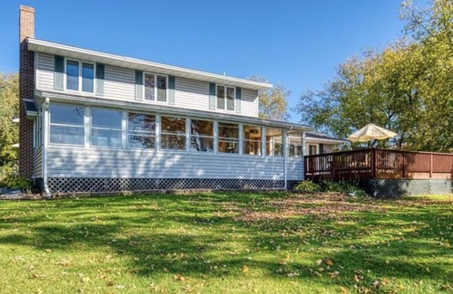 Almelund House | Stylish Long Lake Lodge: 1 hr from Twin Cities w game room, fire pit, lakefront