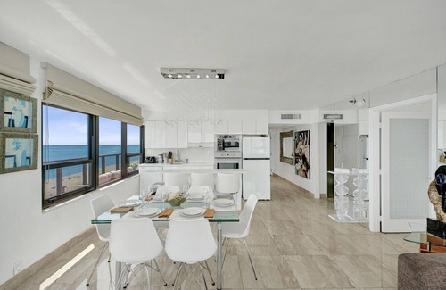 Mid Beach Apartment | Stylish Oceanfront 2 BR 1.5 BA Condo with Resort Amenities, Pools, Gym, Sauna 1402