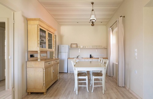 Spartochori Apartment | Stylish, private apartment at village centre, WiFi, pool, walk to amenities