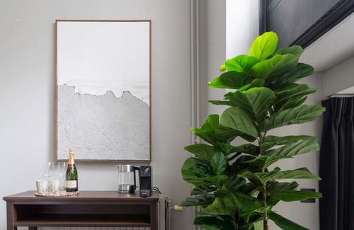 South Antwerp Apartment | Stylish suite with private patio, perfect for 4