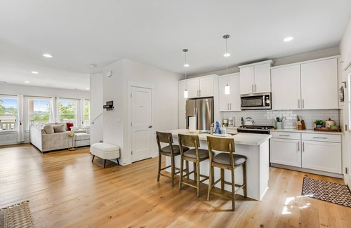 Allyn House | Stylish, two-story home with a washer/dryer & furnished porch - dogs welcome