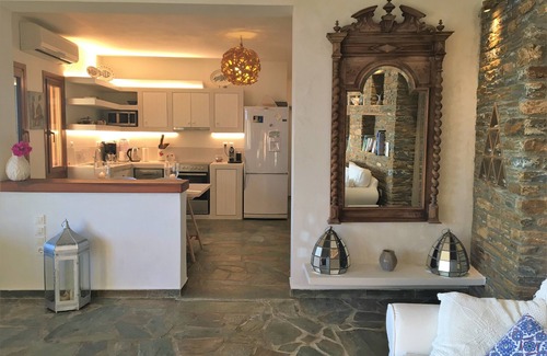 Gavrio Villa | Stylish villa Philinna: Best Location, Amazing pool, spectacular sea views