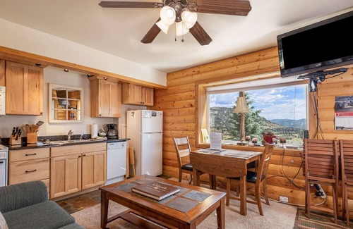 Estes Park Condo | Sugarloaf Mountain 17B - Romantic Condo with Fireplace and Mountain Views