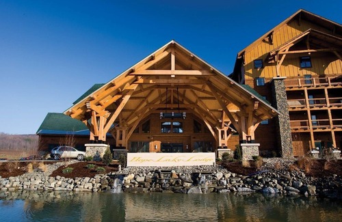 Blodgett Mills Condo | Suite + Balcony | Pool + On-Site Waterpark!
