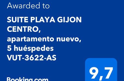 Gijon City Centre Apartment | SUITE PLAYA GIJON CENTRO, apartamento nuevo, 5 huéspedes VUT-3622-AS