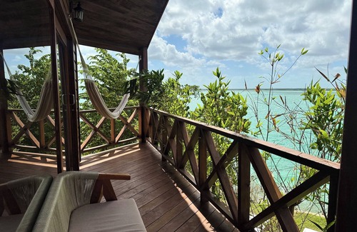 Bacalar Cabin | Suite with lagoon view, balcony and private pier