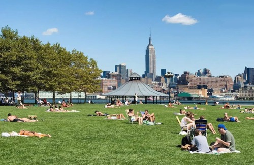 Hoboken Apartment | Sun-Drenched Modern 2BR, Just 1 stop from NYC!