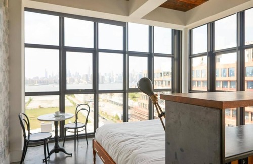Williamsburg Hotel | Sunlit Loft Stay l Wythe Hotel l North 8th Loft with Views