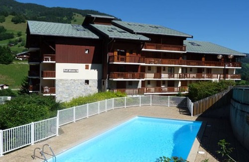 Areches Apartment | Sunny Mountain Duplex, 4 Guests, Pool, Central Village Location