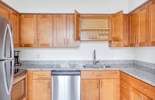 Central Square Apartment | Sunny Somerville 1BR w/W/D in Building, nr Harvard & MIT, by Blueground