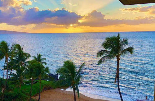 Wailea Condo | "Sunsational"Oceanfront Living& Views over your soft sand Beach just steps away.