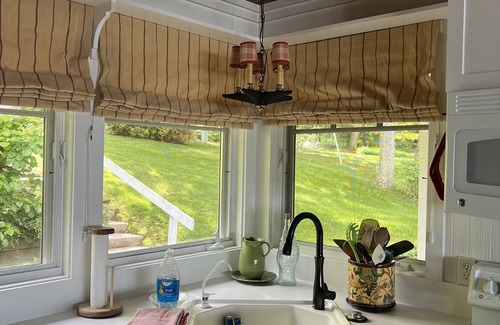 Lake Leelanau Cottage | Sunset perfection! Good Harbor Bay Cottage in Leland, Lake Michigan