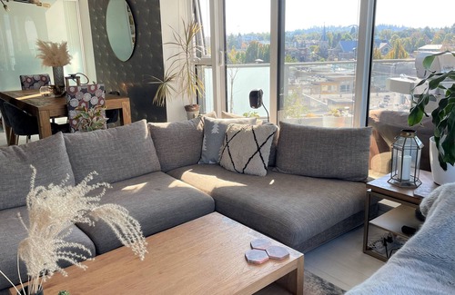 Mount Pleasant Condo | Sunset view 2 bed, 2 bath condo in heart of Mount Pleasant w/gym + deck
