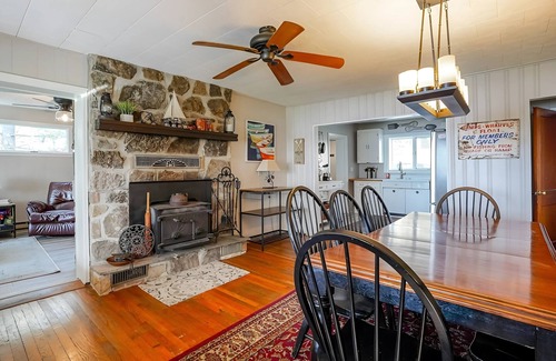 Swanton House | Sunset View: Lakefront Pet-Friendly + Hot Tub + Dock