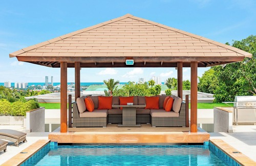 Nong Prue Villa | Sunset View Pool Villa 7BR/Sauna/Billiard/Dart Game/BBQ
