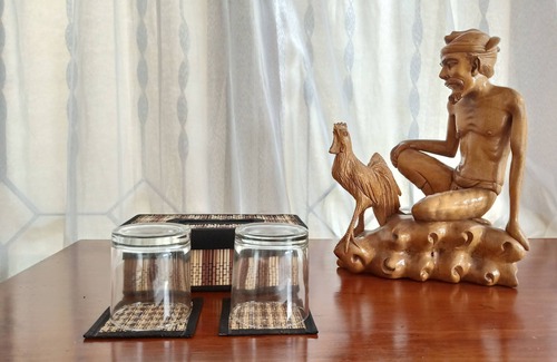 Denpasar Timur House | Super King Bedroom with Spa Bath, Garden View in Central Bali Location