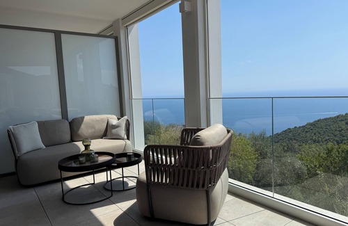 Eze Apartment | Superb two bedroom apartment with views of Mediterranean Sea and Eze village