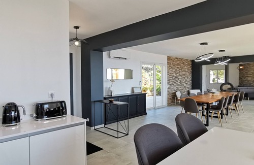Antheor Villa | Superb villa with sea view, heated swimming pool, sandy beach 200 m away