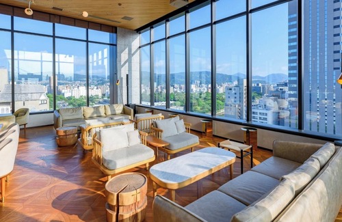 Hiroshima City Centre Hotel | Superior Twin Room with City View Train Street /Hiroshima Hiroshima