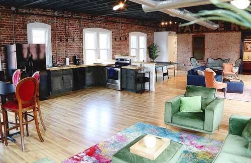 Bartlesville Apartment | Swanky downtown Loft fit for a king! History and Luxury for a perfect getaway