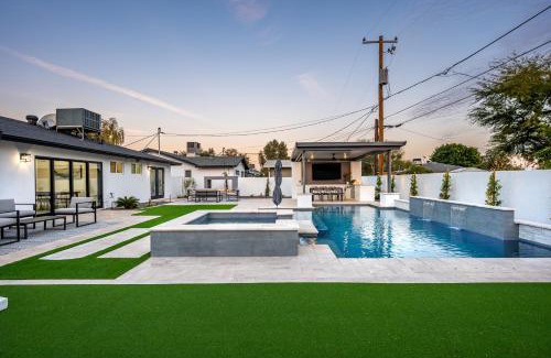 Southwest Village House | Swim up to cooking entertainment play corn hole and relax by the fire at Cascada