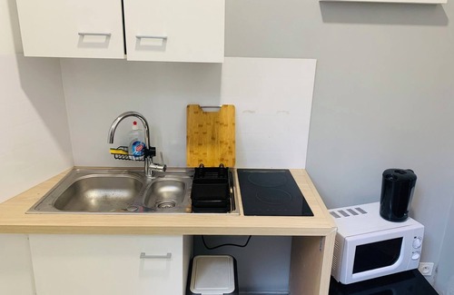 Plerin Apartment | T1 bis for 3 people Private and separate kitchen bathroom