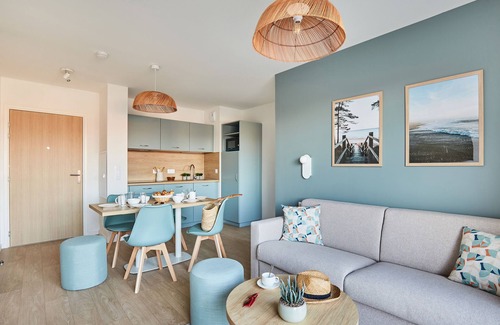 Mimizan-Plage Condo | T2 + cabine | 650m de la plage | Accès piscine