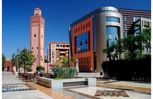 El Hara Apartment | T2 Conveniently located downtown Gueliz-plaza/limit wintering near Medina &