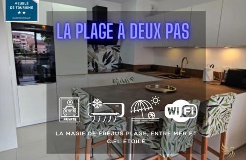 Frejus Plage Apartment | T2 Evasion Azur, 4p, sea view, terrace, parking