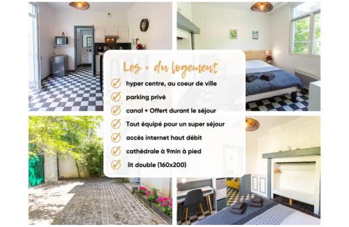 Centre Ville Apartment | T2 Hyper Centre Avec *Parking Privé Et Canal Plus*