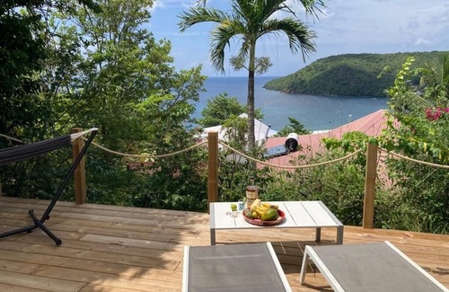 Les Anses-d'Arlets Villa | T2 sea view apartment 5 minutes walk from the beach and jacuzzi