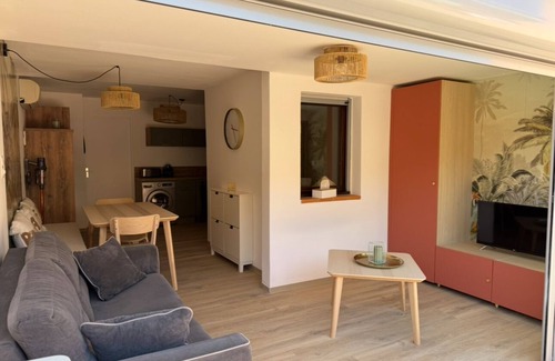 Cap d'Agde Apartment | T2bis - Cap d'Agde - 40 m² with terrace, swimming pool, parking & 200 m from the beach