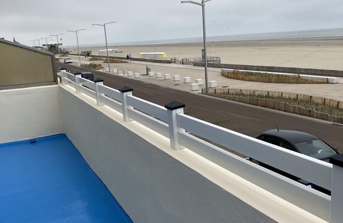 Berck-sur-Mer Apartment | T3 FACE THE SEA from July 16 to 19, 6pers Grde terrace