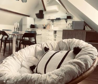 Bagneres-de-Bigorre Apartment | T3 Kokon Lumineux & Chaleureux, Parking, Climatisation