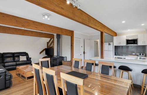 Dinner Plain Ski Chalet | Tabletop Down - Dinner Plain