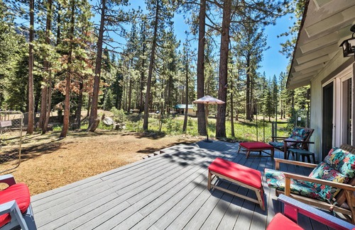 Christmas Valley Cabin | TAHOE RANCH, SUMMERTIME POOL, HOT TUB, ON RIVER, 3BD, 2 BA, FAMILY & DOG OK WALK