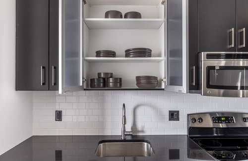 Shawmut Apartment | Tasteful South End Studio w/Gym & W/D, nr Groceries, by Blueground