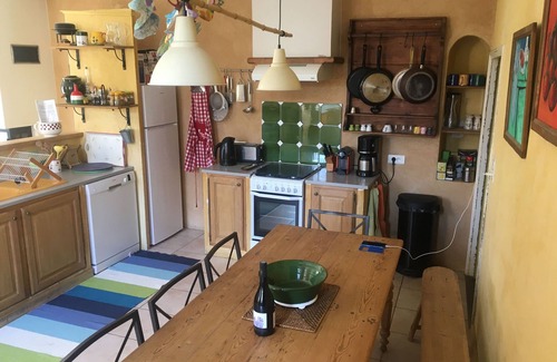 Saint-Andeol-de-Berg House | Tastefully renovated village house, 150m2, sleeps 8 or 9, enclosed garden.