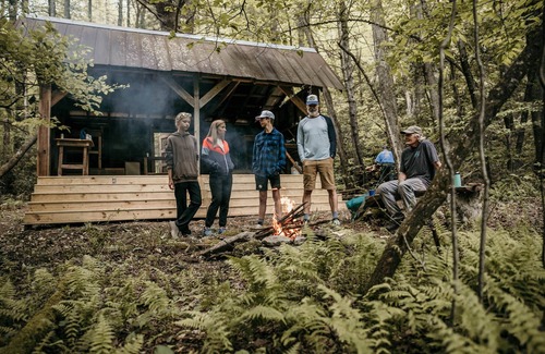 Zirconia Cabin | Teela Springs - 38 acres- hiking, mountain biking, waterfall