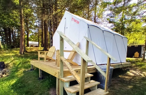 Hamlin RV Rental | Tentrr Signature Site - Lakeview Glampsite "Lakeside Lounge" (G2)