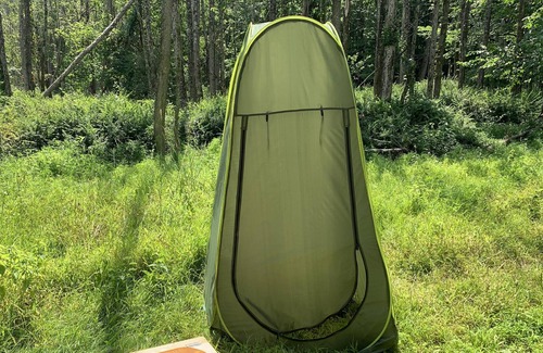 Ithaca RV Rental | Tentrr Signature Site - Orchard and Gorge Tent at South Hill Cider - Site #1