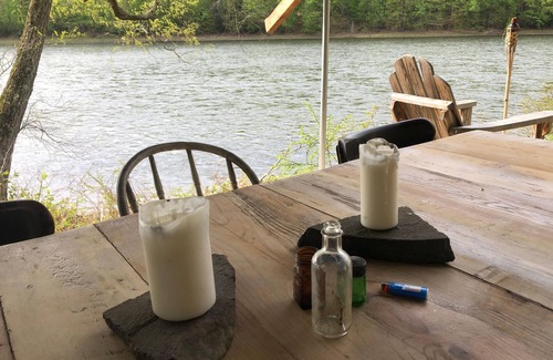 Pond Eddy RV Rental | Tentrr Signature Site - River's Edge Sunset