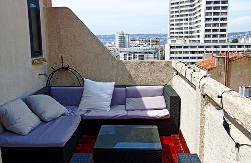 7th Arrondissement Apartment | Terrasse vue mer et Notre Dame de la Garde, à 2 min de la Plage des Catalans