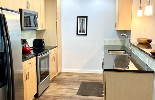 MacGregor Apartment | Texas Medical Center Apt.- Modern 2 Bed-2 Bath: Wifi-Gym-Pool-Safe Bldg.