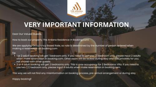 Mas Villa | The Ardana Residence